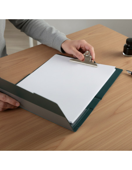 ▷ CARPETA ESSELTE NEGRA CON PINZA Y TAPA FOLIO | Taine - Imagen 2