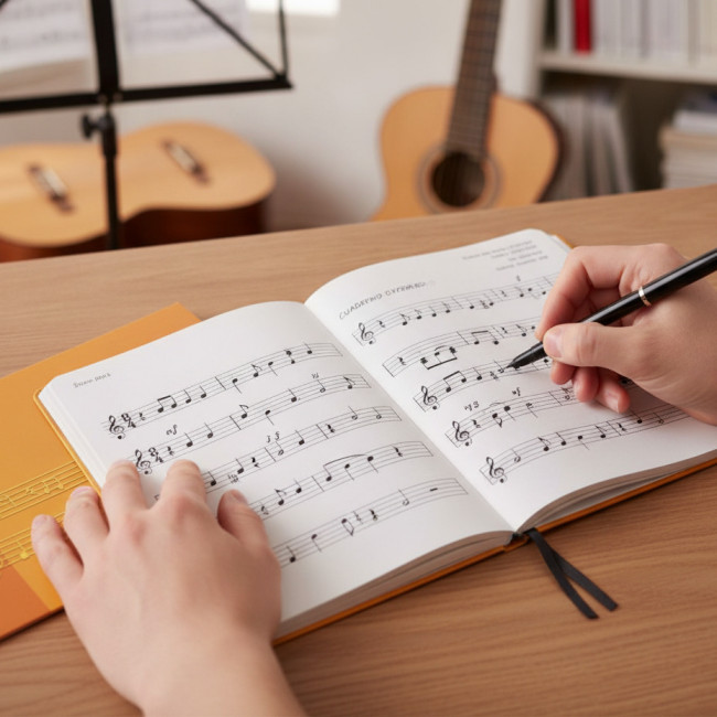 ▷ CUADERNO OXFORD MUSICA A5 5 PENTAGRAMAS | Taine - Imagen 2