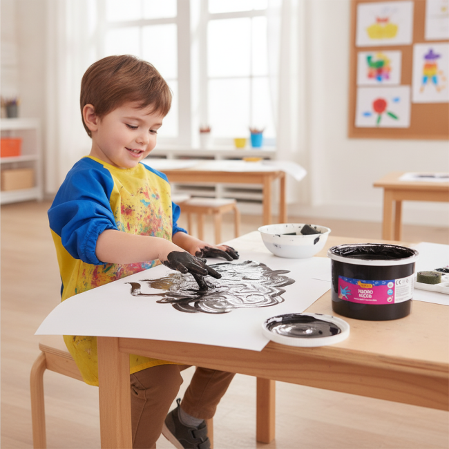▷ PINTURA JOVI NEGRO DE DEDOS 500ML | Taine - Imagen 2