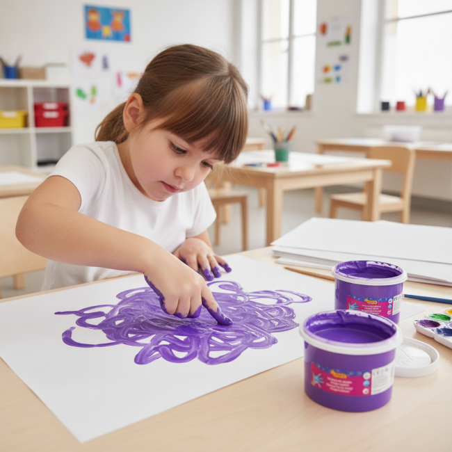 ▷ PINTURA JOVI VIOLETA DE DEDOS 500ML | Taine - Imagen 2