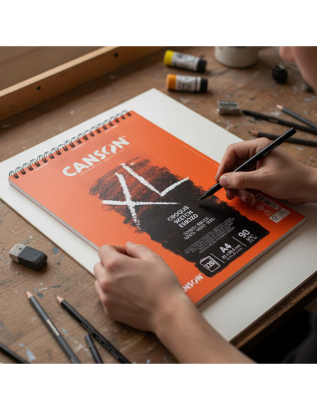 ▷ BLOC CANSON DIBUJO CROQUIS MICR 29,7X42 120H XL FINO 90G | Taine - Imagen 2