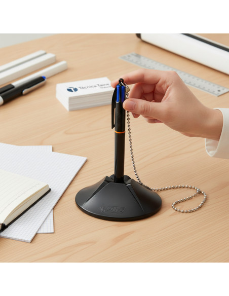 ▷ BOLIGRAFO BIC CON PEANA 4 COLORES COUNTER PEN DESK | Taine - Imagen 2