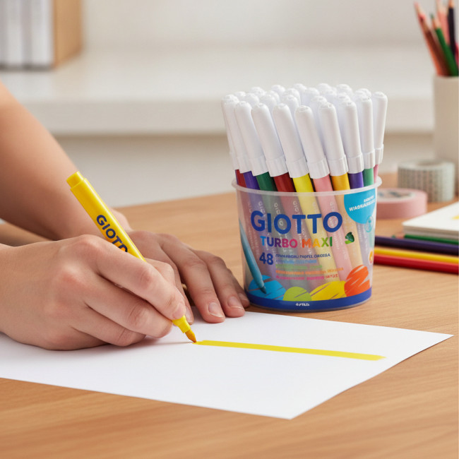 ▷ ROTULADORES GIOTTO 48 UDS COLORES TURBO MAXI BOTE 48 UDS. | Taine - Imagen 2