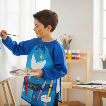 ▷ BATA DE PROTECCION MATERIAL (EN PEVA) FLEXIBLE E IMPERMEABLE FACILEMTE LAVABLE M | Taine - Imagen 2