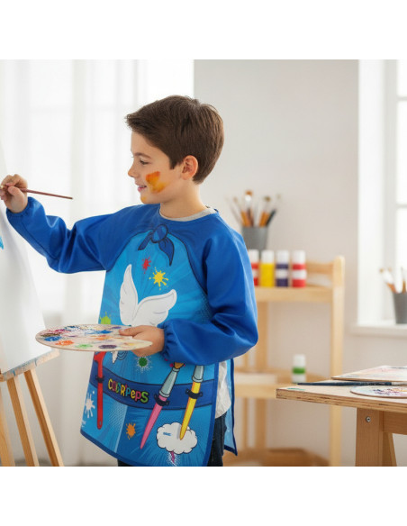 ▷ BATA DE PROTECCION MATERIAL (EN PEVA) FLEXIBLE E IMPERMEABLE FACILEMTE LAVABLE M | Taine - Imagen 2