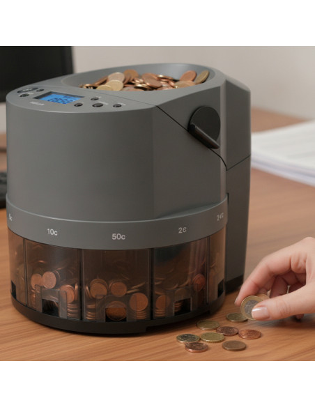 ▷ CONTADORA SAFESCAN 1450 Y CLASIFICADORA DE MONEDAS SAFES | Taine - Imagen 2