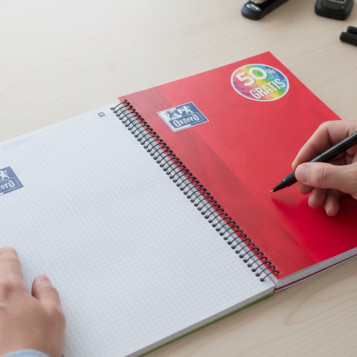 ▷ CUADERNO OXFORD A4 120HJ 90GR 5X5 TE VIVOS | Taine - Imagen 2