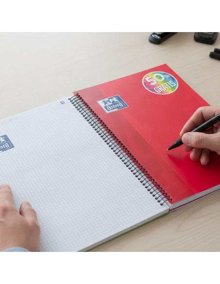 ▷ CUADERNO OXFORD A4 120HJ 90GR 5X5 TE VIVOS | Taine - Imagen 2