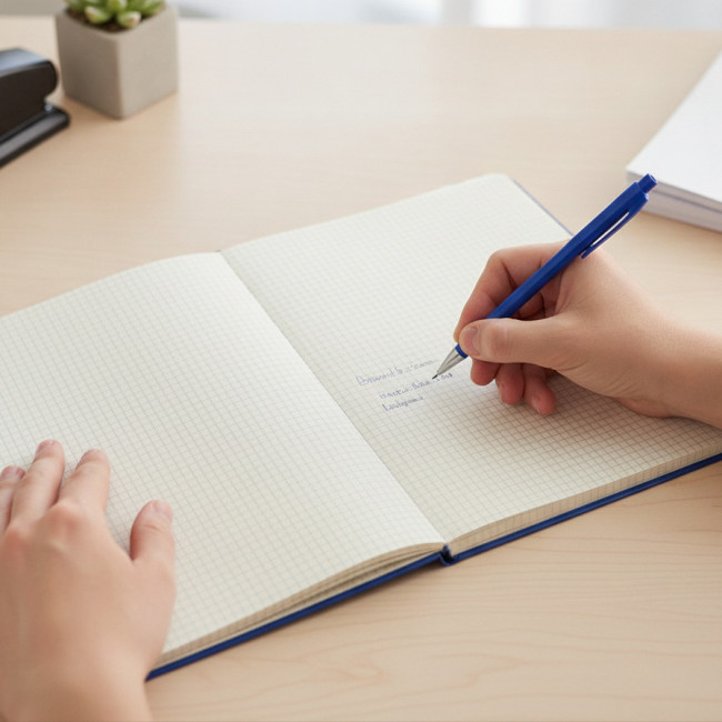 ▷ CUADERNO OXFORD AZUL MICROPERFORADO A4+ 80H. 90G 4X4 | Taine - Imagen 2