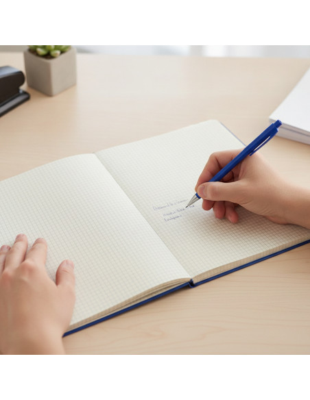▷ CUADERNO OXFORD AZUL MICROPERFORADO A4+ 80H. 90G 4X4 | Taine - Imagen 2