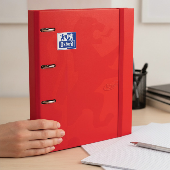 ▷ CARPETA OXFORD TD ROJO CARMIN 4 ANILLAS 5X5 C/RECAMBIO | Taine - Imagen 2