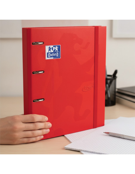 ▷ CARPETA OXFORD TD ROJO CARMIN 4 ANILLAS 5X5 C/RECAMBIO | Taine - Imagen 2