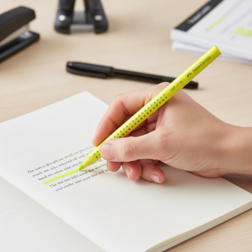 ▷ LAPIZ FABER CASTELL AMARILLO FLUOR TEXTLINER | Taine - Imagen 2