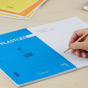 ▷ CUADERNO PACSA ZURDOS FOLIO 80HJ 90G 4MM T/PP PLASTIPAC | Taine - Imagen 2