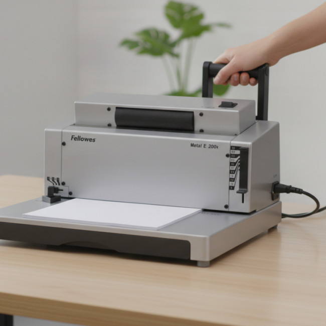 ▷ ENCUADERNADORA FELLOWES ESPIRAL ELECTRICA METAL E 200R | Taine - Imagen 2