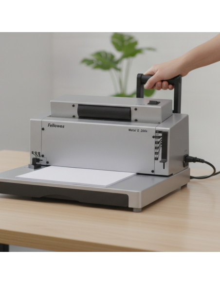 ▷ ENCUADERNADORA FELLOWES ESPIRAL ELECTRICA METAL E 200R | Taine - Imagen 2