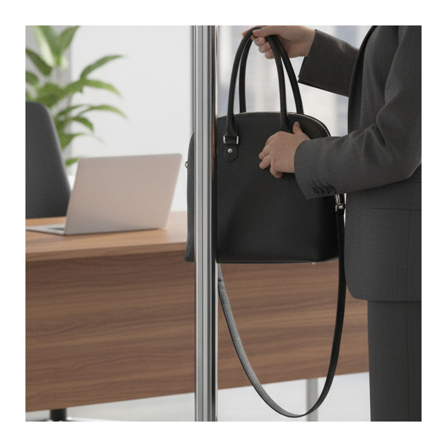 ▷ PERCHERO UNILUX HAKEA NEGRO/PLATEADO | Taine - Imagen 2