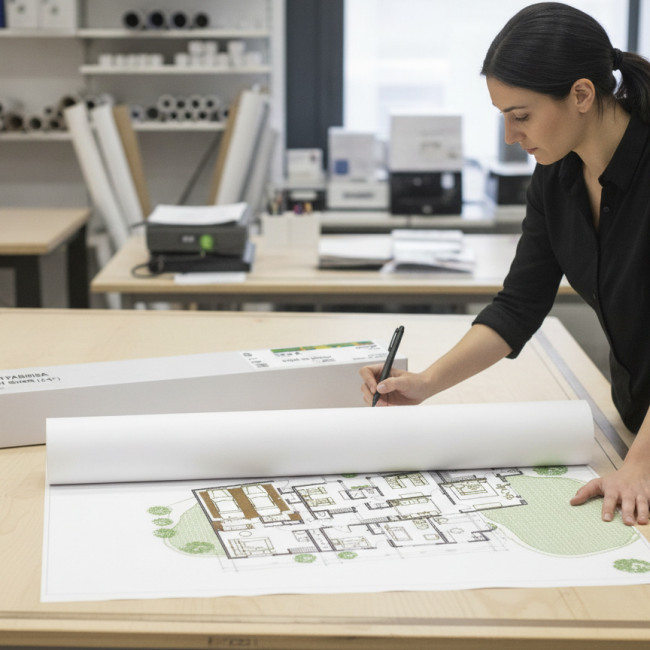 ▷ ROLLO PLOTTER FABRISA PAPEL 610x50M 80GR (24") | Taine - Imagen 2