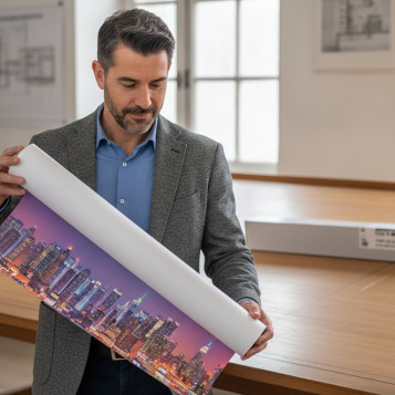 ▷ ROLLO PLOTTER FABRISA PAPEL914x50 M 80GR (36") | Taine - Imagen 2