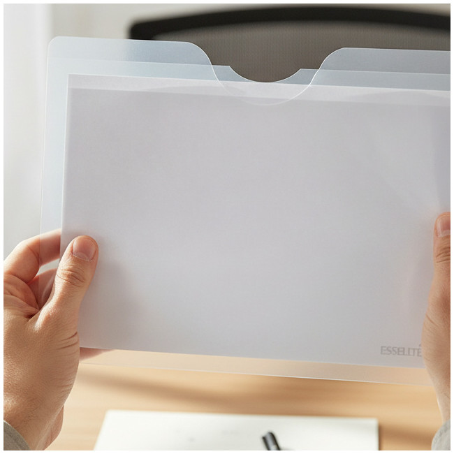 ▷ DOSSIER ESSELTE UÑERO PP FOLIO TRANSPARENTE CJ.100U | Taine - Imagen 2