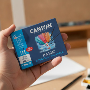 ▷ LAMINAS CANSON BASIK DIBUJO MINIPAK ACUARELA A4+ 370G 6HJ | Taine - Imagen 2
