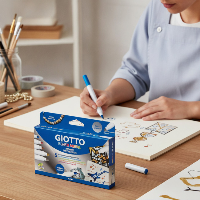 ▷ ROTULADORES GIOTTO 5 UDS DECOR METALIC | Taine - Imagen 2