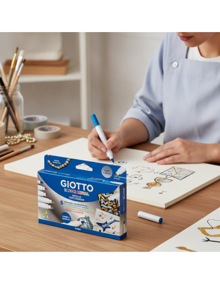 ▷ ROTULADORES GIOTTO 5 UDS DECOR METALIC | Taine - Imagen 2