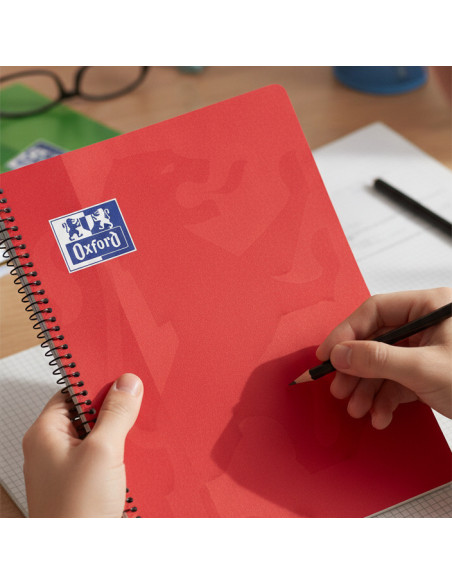 ▷ CUADERNO OXFORD FOLIO 80H.90G C.4MM T/B VIVOS | Taine - Imagen 2