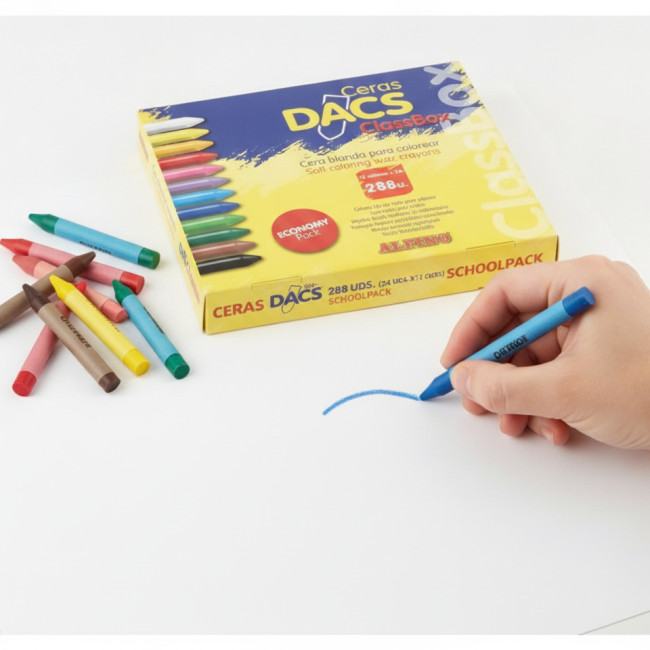 ▷ CERAS DACS 288 UDS. (24 UDS.X12 COLORES) SCHOOLPACK | Taine - Imagen 2