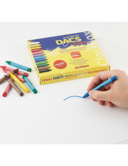 ▷ CERAS DACS 288 UDS. (24 UDS.X12 COLORES) SCHOOLPACK | Taine - Imagen 2