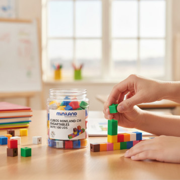 ▷ CUBOS MINILAND CM ENSARTABLES BOTE 100 UDS | Taine - Imagen 2