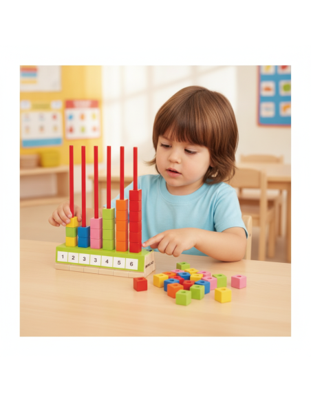 ▷ ABACO MULTIBASE CON ACTIVIDADES CONTENEDOR MINILAND | Taine - Imagen 2