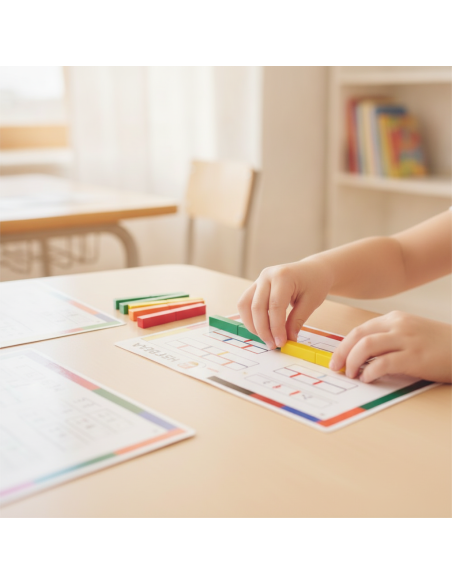 ▷ TARJETAS HENBEA ACTIVIDADES CON 186 REGLETAS PLASTICO 15X21CM | Taine - Imagen 2