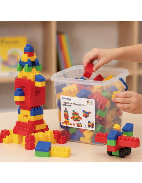 ▷ CONSTRUCCIONES BLOCS 120 PIEZAS MINILAND | Taine - Imagen 2