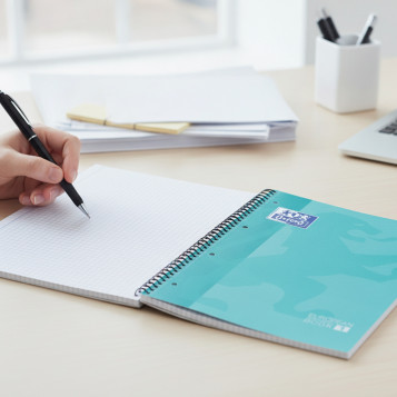 ▷ CUADERNO OXFORD MICROPERFORADO A4+ 80H. 90G C.5MM T/D | Taine - Imagen 2