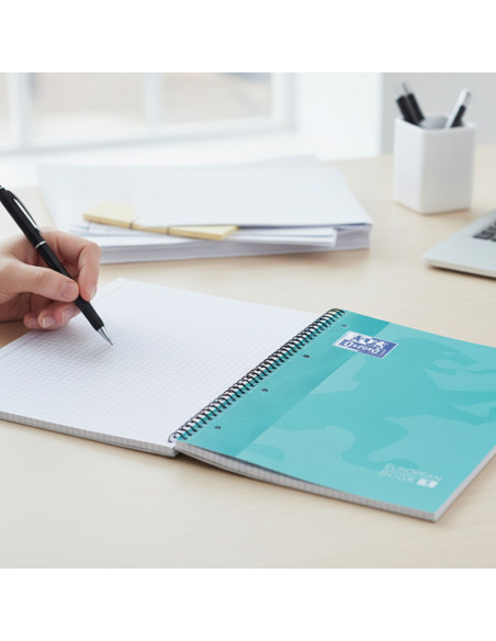 ▷ CUADERNO OXFORD MICROPERFORADO A4+ 80H. 90G C.5MM T/D | Taine - Imagen 2