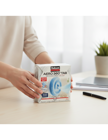▷ DESHUMIDIFICADOR HENKEL RUBSON ACERO 306º NEUTRO 450 G | Taine - Imagen 2