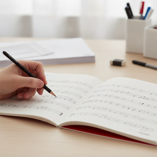 ▷ CUADERNO ADDITIO MUSICA 5 PENTAGRAMAS 16 MM 10HJ | Taine - Imagen 2