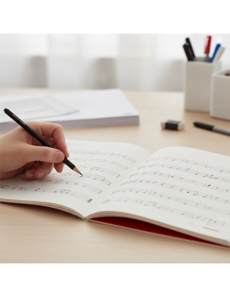 ▷ CUADERNO ADDITIO MUSICA 5 PENTAGRAMAS 16 MM 10HJ | Taine - Imagen 2