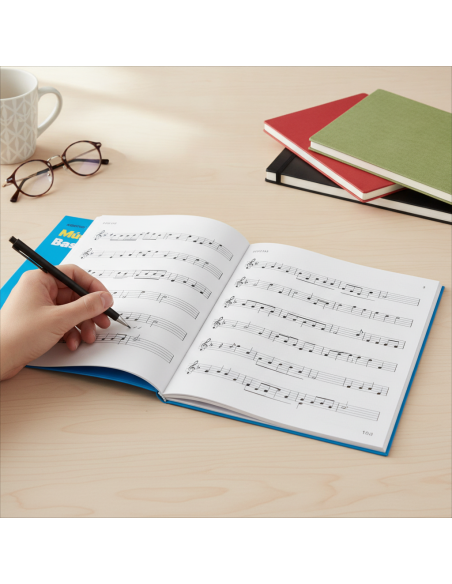 ▷ CUADERNO ADDITIO MUSICA 4 PENTAGRAMAS 20 MM 10HJ | Taine - Imagen 2