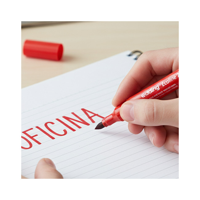 ▷ ROTULADOR EDDING ECOLINE 21 ROJO PERMANENTE | Taine - Imagen 2