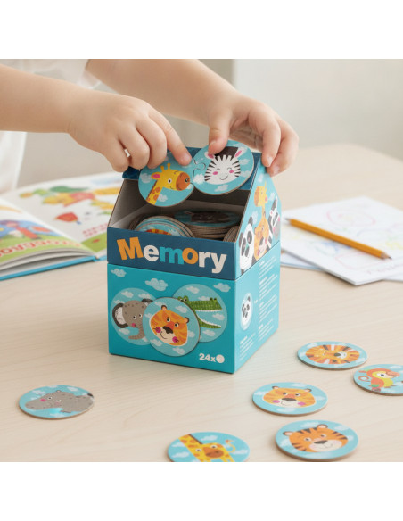 ▷ PUZLE CASITA APLI MEMORY SAFARI 24U | Taine - Imagen 2