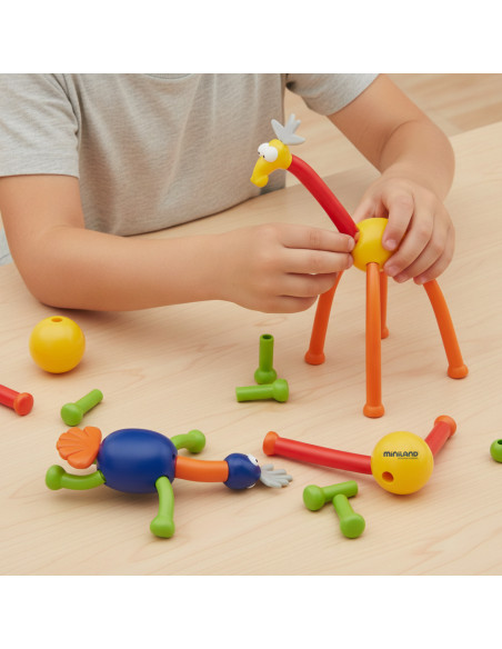 ▷ CONSTRUCCIONES MINILAND ANIMATCH ANIMALES 31 PIEZAS | Taine - Imagen 2