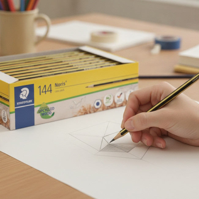 ▷ LAPICES STAEDTLER 144 UDS HB NORIS SCHOOLPACK GRAFITO | Taine - Imagen 2