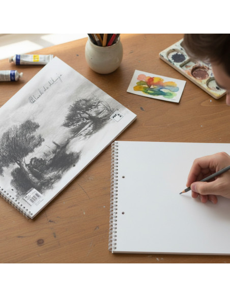 ▷ BLOC DIBUJO PACSA DIBUJO ESPIRAL ASIGNATURAS S/R140G 20H+2 TALA | Taine - Imagen 2
