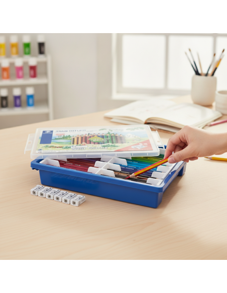 ▷ LAPICEROS COLOR NORIS COLOURS CONTENEDOR PP 288 UDS SURTIDOS + 6 SACAP STAEDTLER | Taine - Imagen 2