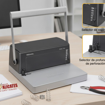 ▷ ENCUADERNADORA FELLOWES ESPIRAL METAL 100 | Taine - Imagen 2