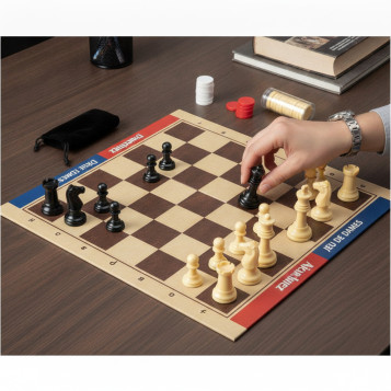 ▷ AJEDREZ FOURNET RCON DAMAS TABLERO GRANDE 40X40 CM | Taine - Imagen 2