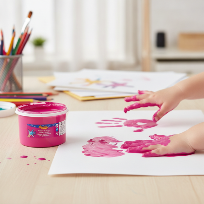 ▷ PINTURA JOVI ROSA MAGENTA DE DEDOS 500ML | Taine - Imagen 2