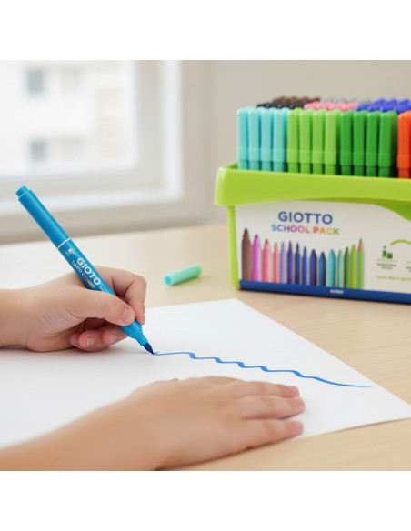 ▷ ROTULADORES GIOTTO 144 UDS COLORES TURBO COLOR SCHOOLPACK | Taine - Imagen 2